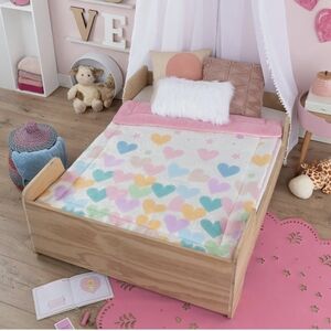 Esqumalito Hearts Bedding Set Borrega Premium 1.05x1.40m - Baby Blanket (Carino)